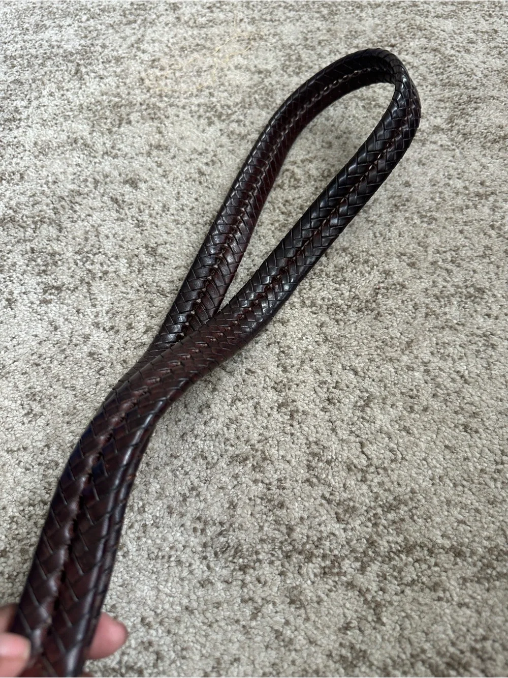 Coach Brown Braided Men’s Leather Belt 38